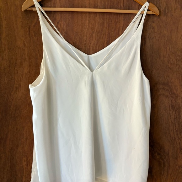 Topshop White Double-Strap Cami • Size 10 - Picture 6 of 6